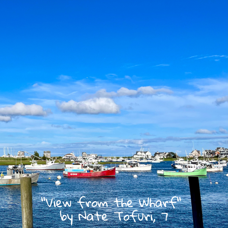 "View from the Wharf" 2x2 Magnet