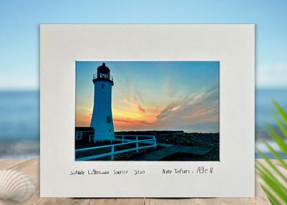 "Scituate Lighthouse Sunrise" - Scituate, MA