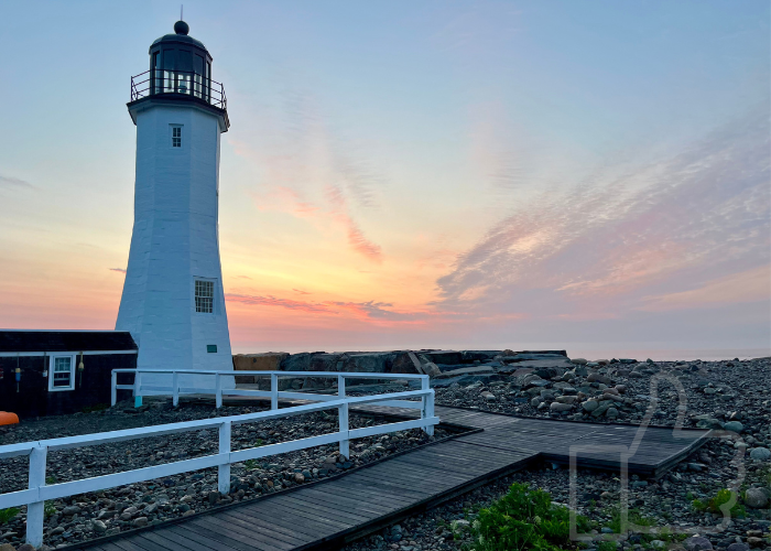 "Scituate Lighthouse Sunrise" - Scituate, MA