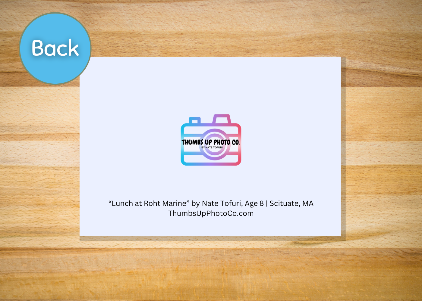 Lunch at Roht Marine - Notecard